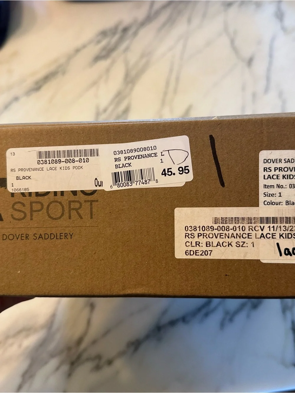 Girls black paddock boots 1